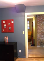 Home with brick-exposed wall in East Boston, Massachusetts